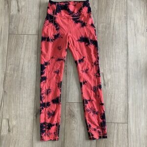 Lululemon Invigorate High Rise Tight 25" Women's Size 2 Tie Dye Carnation
